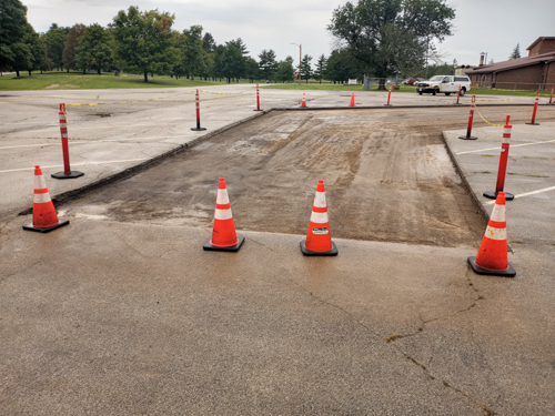 Lake Bloomington Parking Lot Patching 10